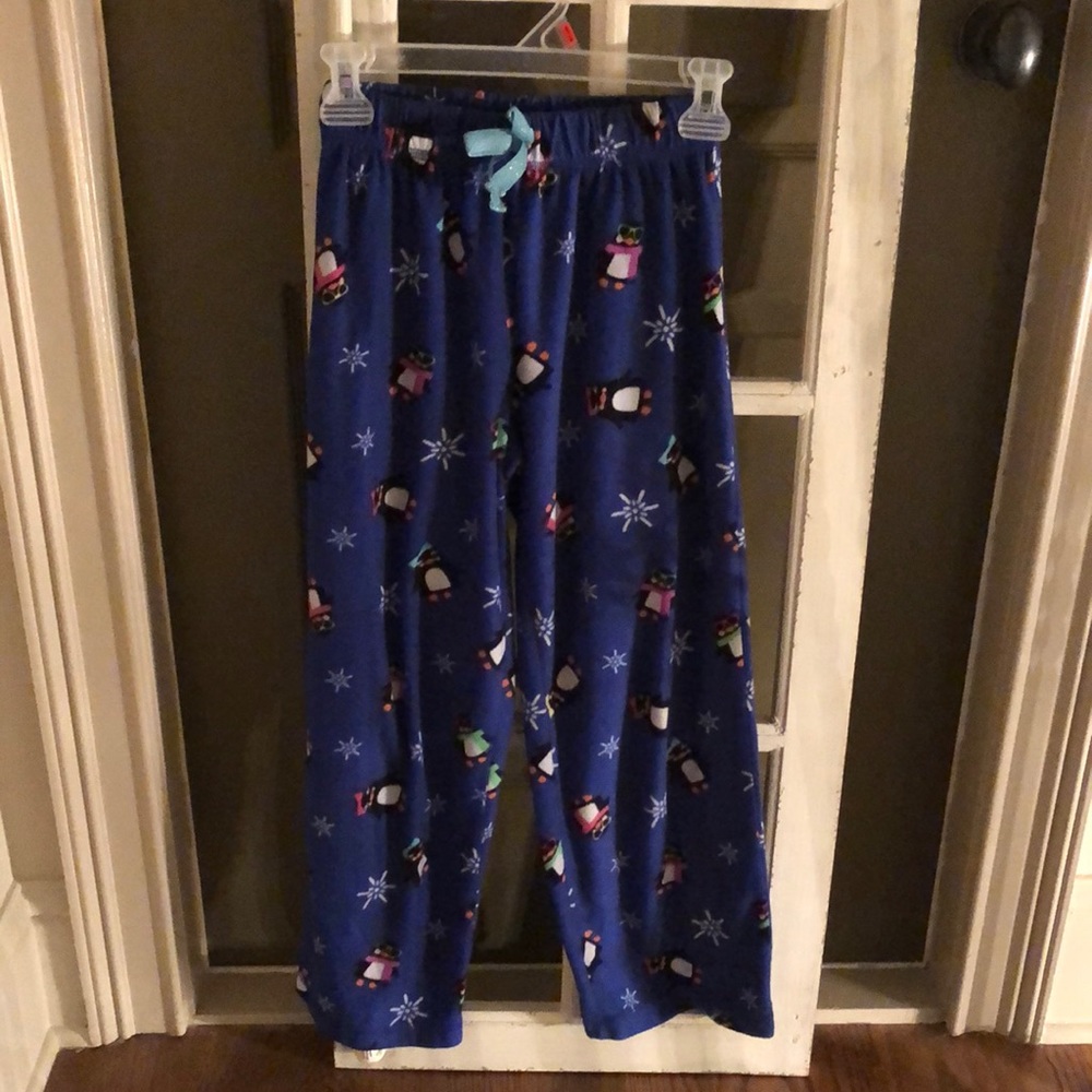 Total Girl Girl’s Blue Penguin Pajama Pants Size M